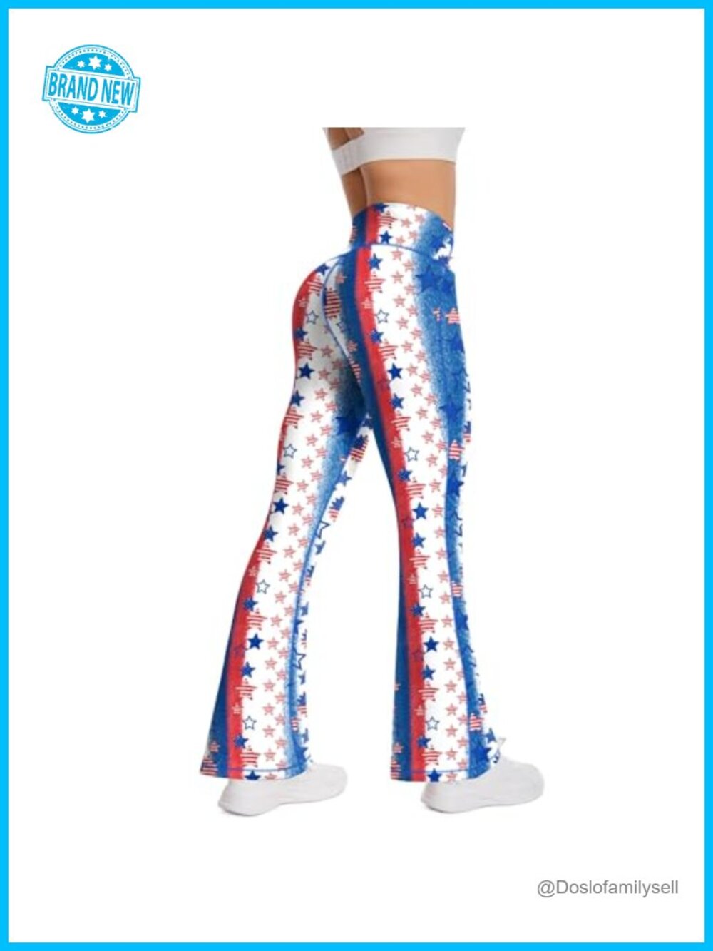 High Waist Flare Yoga Pants Halloween Ghost Pumpkin Print